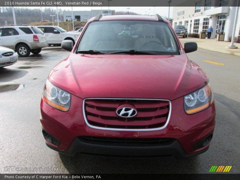 Venetian Red / Beige 2010 Hyundai Santa Fe GLS 4WD
