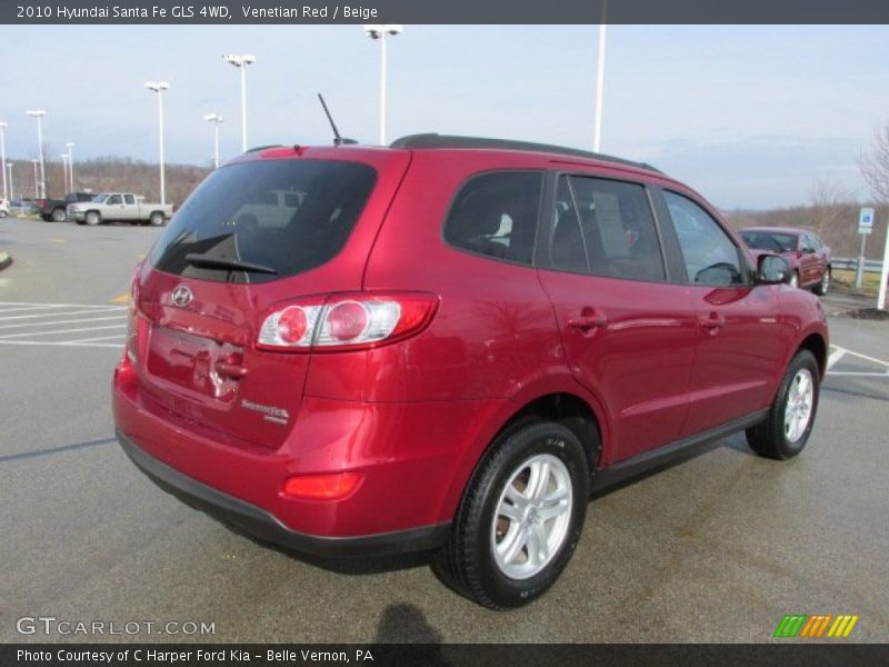 Venetian Red / Beige 2010 Hyundai Santa Fe GLS 4WD