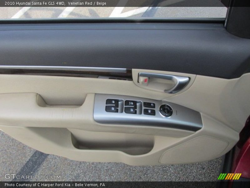 Venetian Red / Beige 2010 Hyundai Santa Fe GLS 4WD