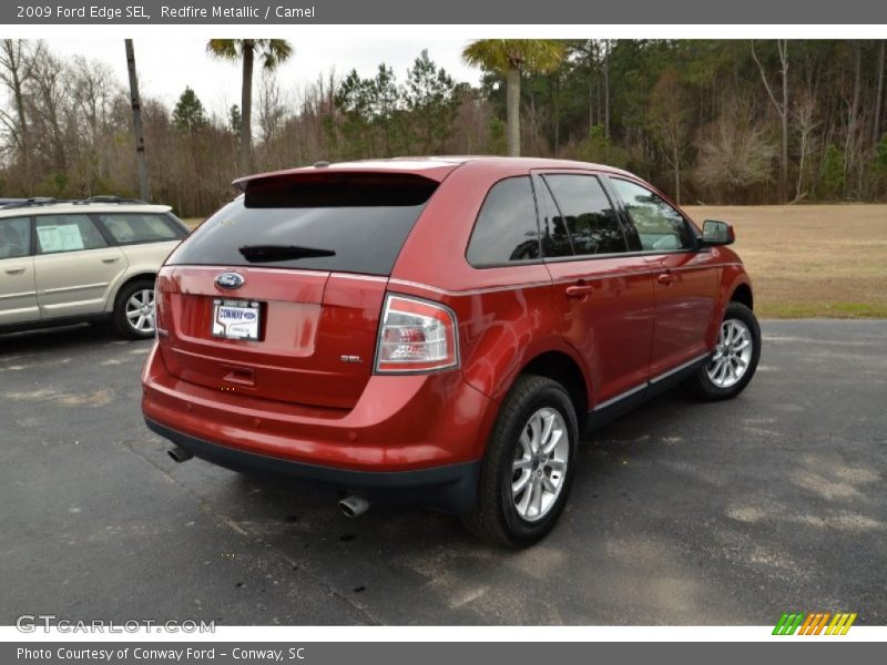 Redfire Metallic / Camel 2009 Ford Edge SEL