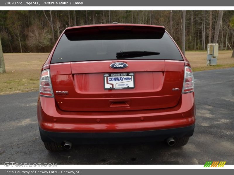 Redfire Metallic / Camel 2009 Ford Edge SEL