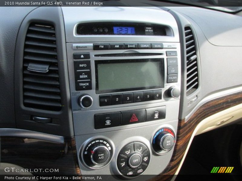 Venetian Red / Beige 2010 Hyundai Santa Fe GLS 4WD