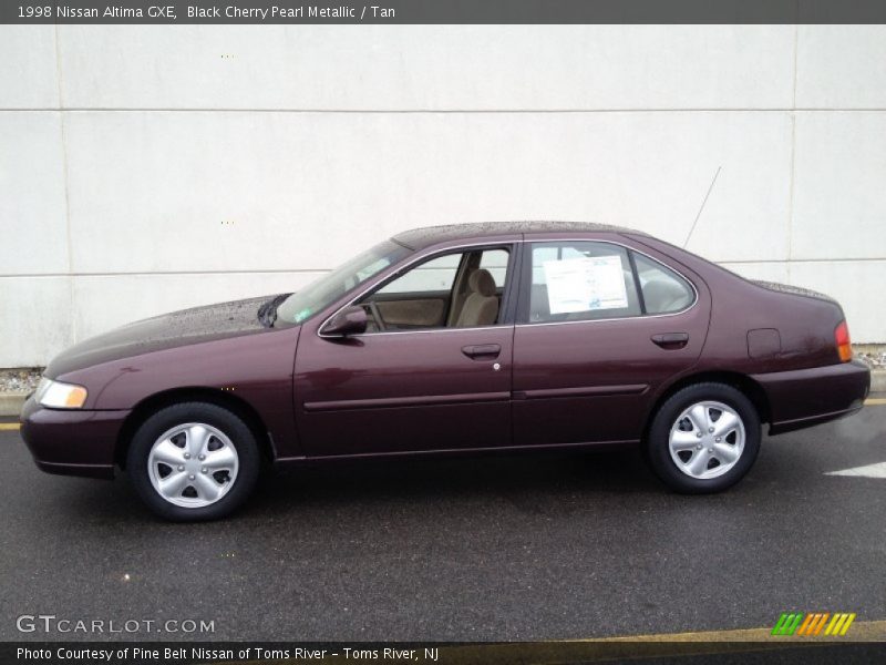 Black Cherry Pearl Metallic / Tan 1998 Nissan Altima GXE