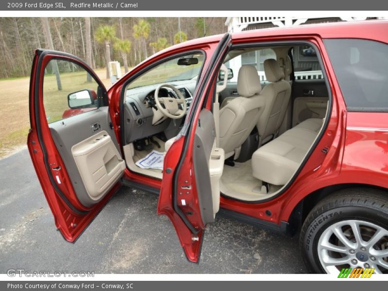 Redfire Metallic / Camel 2009 Ford Edge SEL