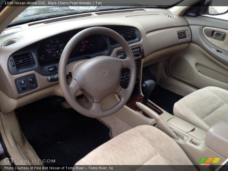Black Cherry Pearl Metallic / Tan 1998 Nissan Altima GXE
