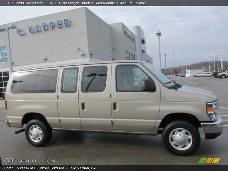 Pueblo Gold Metallic / Medium Pebble 2012 Ford E Series Van E350 XLT Passenger