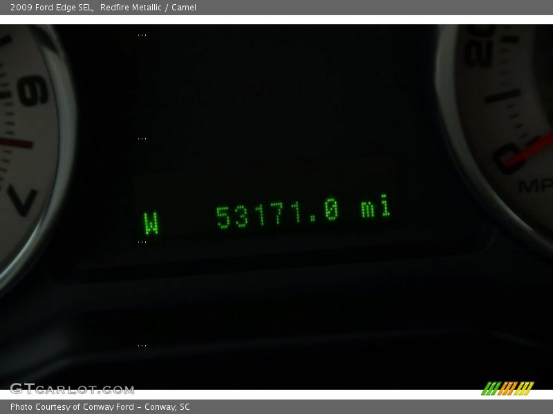 Redfire Metallic / Camel 2009 Ford Edge SEL