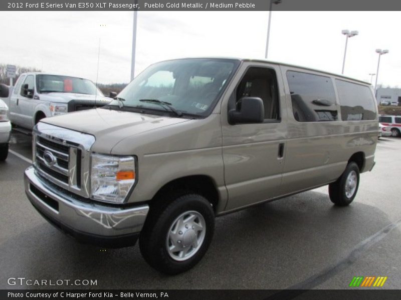 Pueblo Gold Metallic / Medium Pebble 2012 Ford E Series Van E350 XLT Passenger