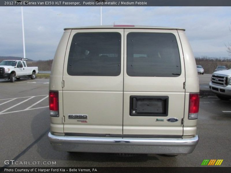 Pueblo Gold Metallic / Medium Pebble 2012 Ford E Series Van E350 XLT Passenger
