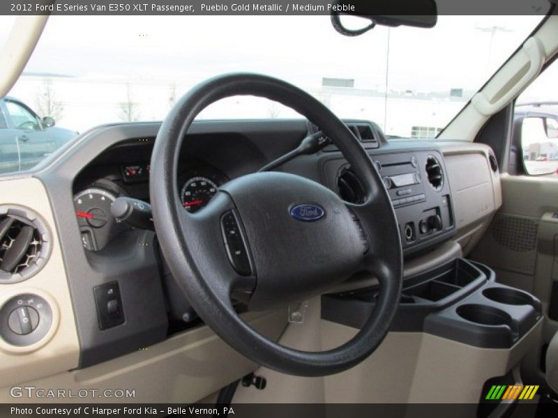 Pueblo Gold Metallic / Medium Pebble 2012 Ford E Series Van E350 XLT Passenger