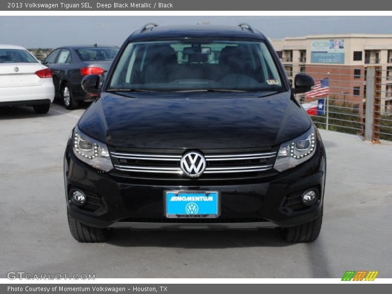 Deep Black Metallic / Black 2013 Volkswagen Tiguan SEL