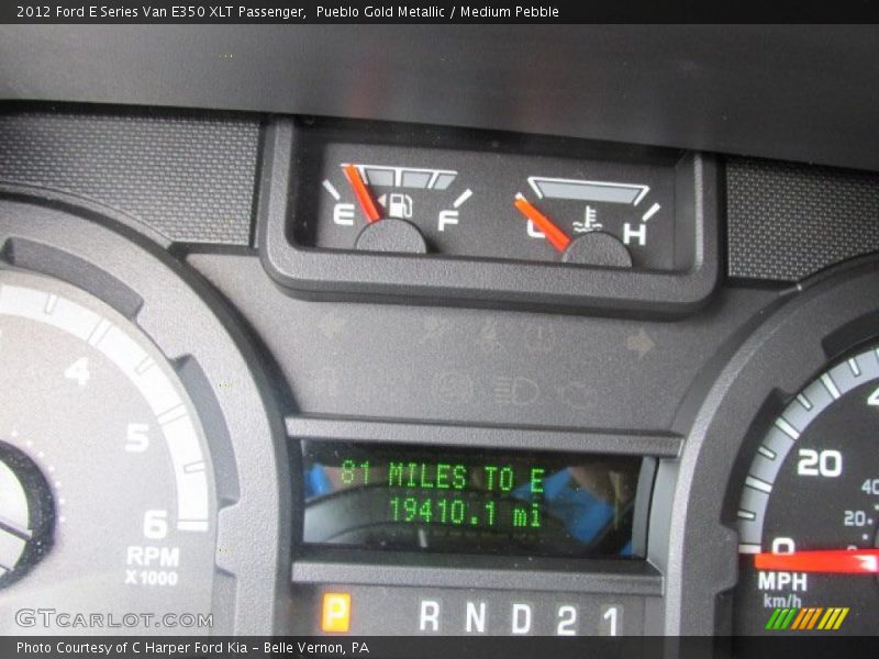 Pueblo Gold Metallic / Medium Pebble 2012 Ford E Series Van E350 XLT Passenger