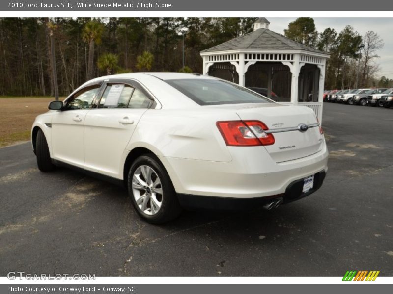 White Suede Metallic / Light Stone 2010 Ford Taurus SEL