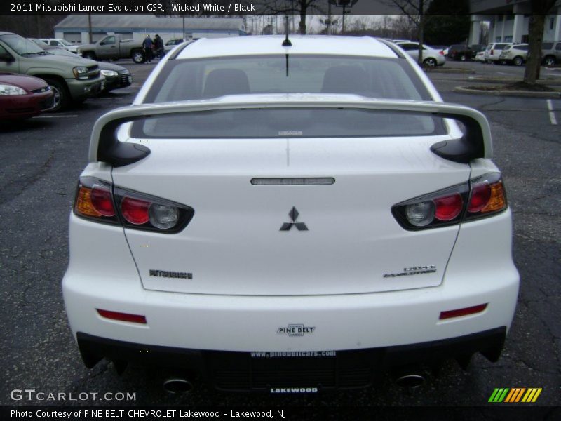 Wicked White / Black 2011 Mitsubishi Lancer Evolution GSR