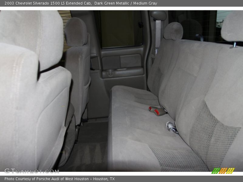 Dark Green Metallic / Medium Gray 2003 Chevrolet Silverado 1500 LS Extended Cab