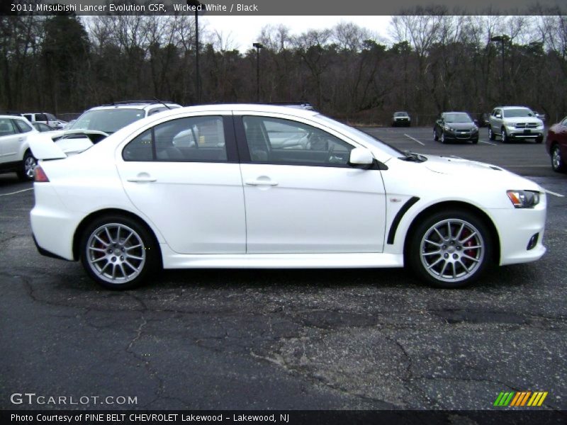 Wicked White / Black 2011 Mitsubishi Lancer Evolution GSR