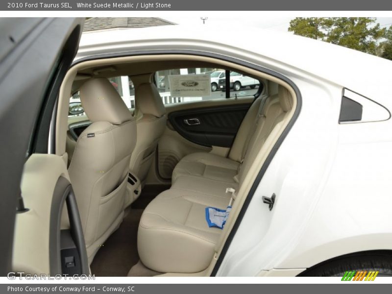 White Suede Metallic / Light Stone 2010 Ford Taurus SEL