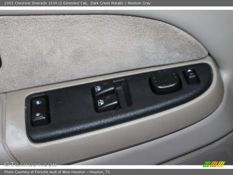Dark Green Metallic / Medium Gray 2003 Chevrolet Silverado 1500 LS Extended Cab