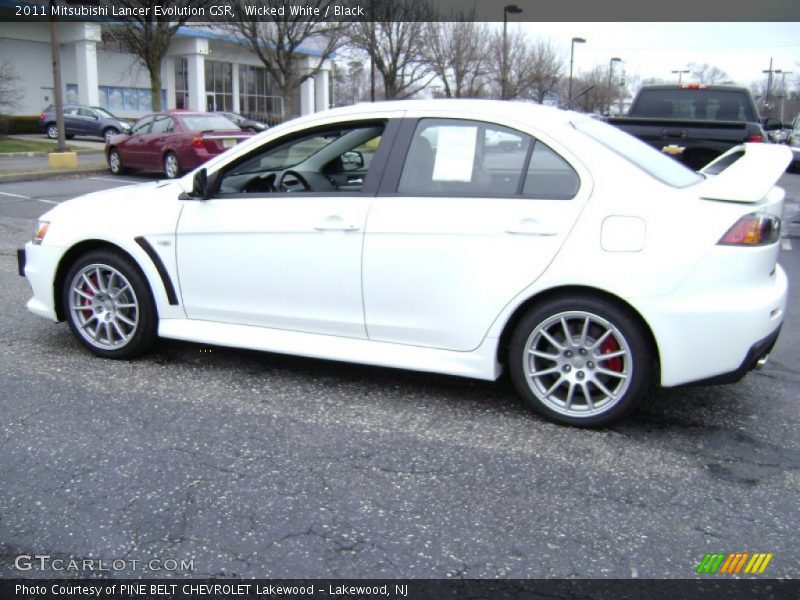 Wicked White / Black 2011 Mitsubishi Lancer Evolution GSR