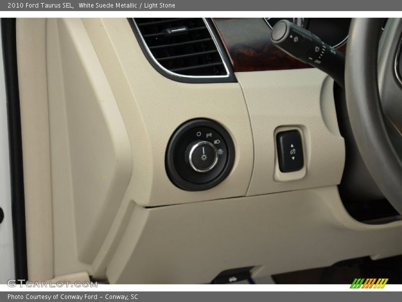 White Suede Metallic / Light Stone 2010 Ford Taurus SEL