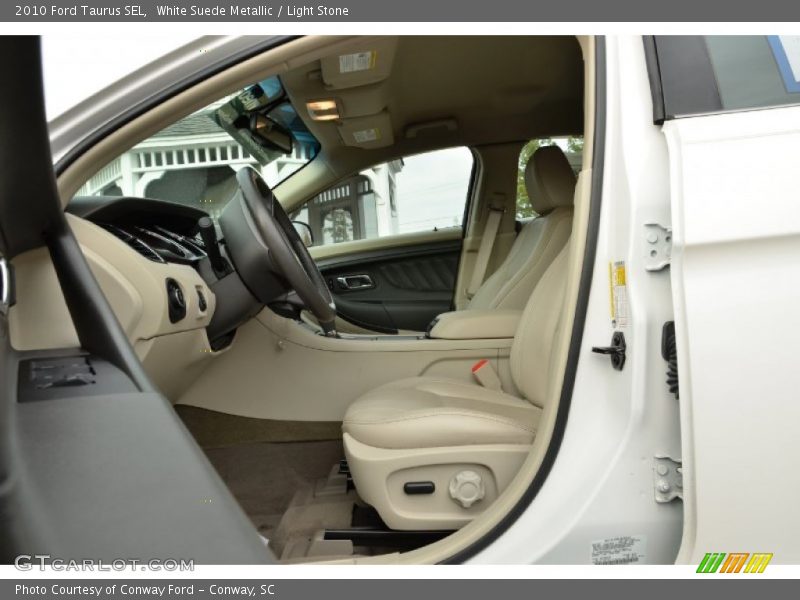 White Suede Metallic / Light Stone 2010 Ford Taurus SEL