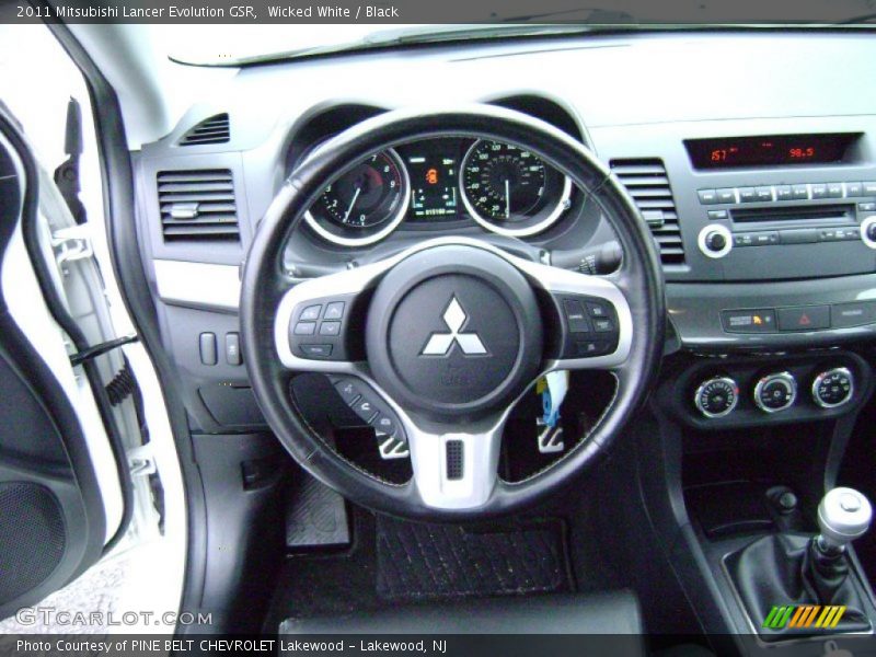 Wicked White / Black 2011 Mitsubishi Lancer Evolution GSR