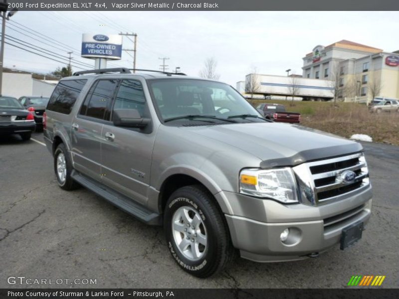 Vapor Silver Metallic / Charcoal Black 2008 Ford Expedition EL XLT 4x4