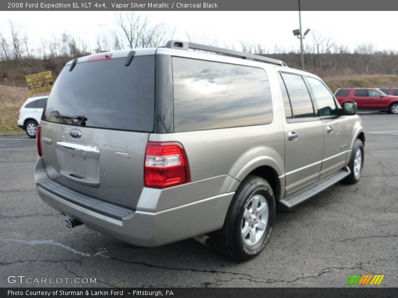 Vapor Silver Metallic / Charcoal Black 2008 Ford Expedition EL XLT 4x4
