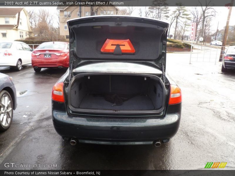 Irish Green Pearl Effect / Platinum 2003 Audi A6 2.7T quattro Sedan