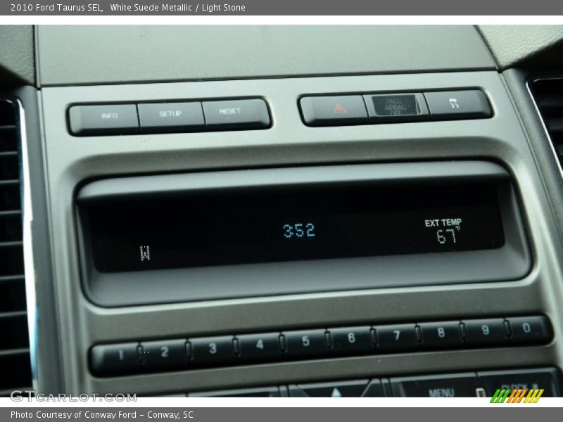 White Suede Metallic / Light Stone 2010 Ford Taurus SEL
