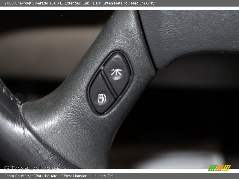 Dark Green Metallic / Medium Gray 2003 Chevrolet Silverado 1500 LS Extended Cab