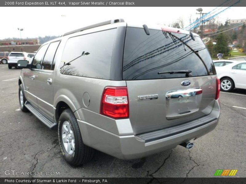 Vapor Silver Metallic / Charcoal Black 2008 Ford Expedition EL XLT 4x4