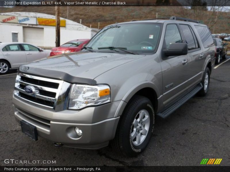 Vapor Silver Metallic / Charcoal Black 2008 Ford Expedition EL XLT 4x4