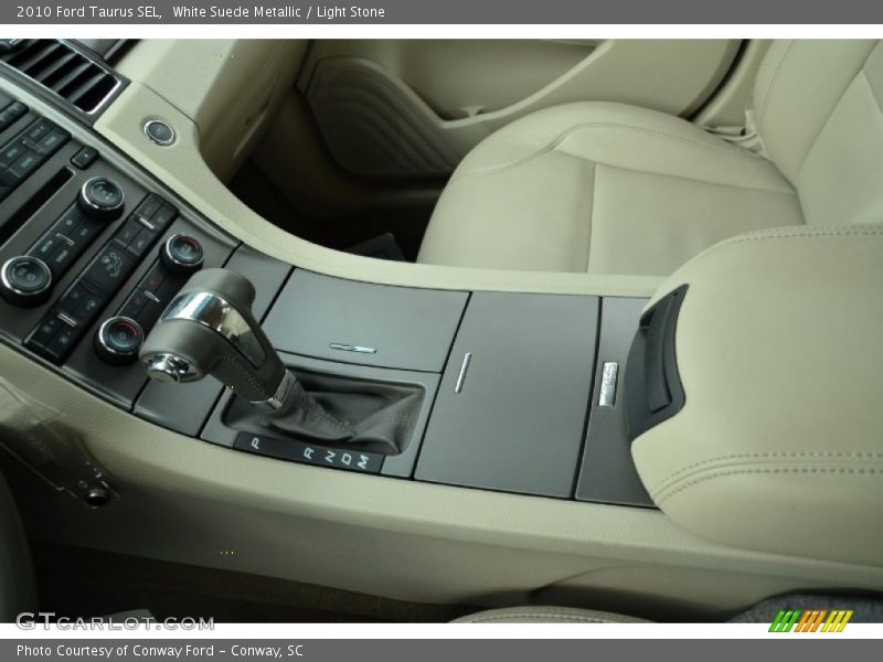 White Suede Metallic / Light Stone 2010 Ford Taurus SEL