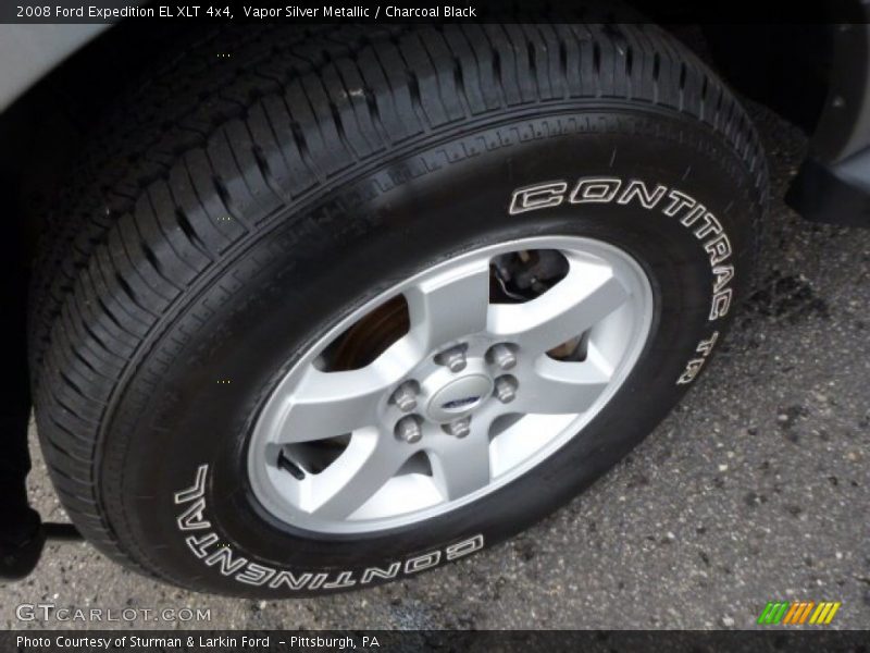 Vapor Silver Metallic / Charcoal Black 2008 Ford Expedition EL XLT 4x4