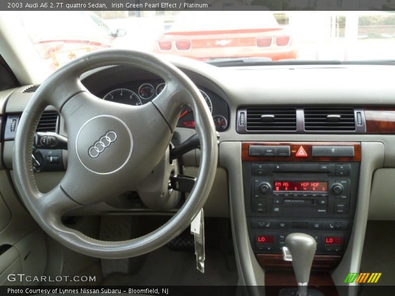 Irish Green Pearl Effect / Platinum 2003 Audi A6 2.7T quattro Sedan