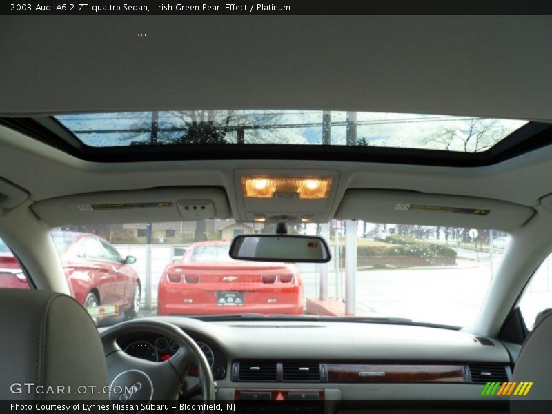 Irish Green Pearl Effect / Platinum 2003 Audi A6 2.7T quattro Sedan