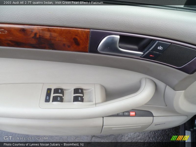 Irish Green Pearl Effect / Platinum 2003 Audi A6 2.7T quattro Sedan