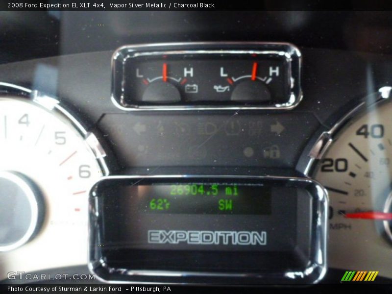 Vapor Silver Metallic / Charcoal Black 2008 Ford Expedition EL XLT 4x4