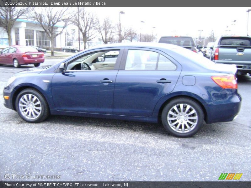 Deep Sea Blue Metallic / Beige 2010 Suzuki Kizashi SE
