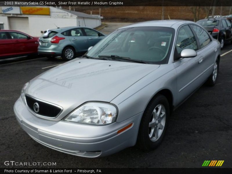 Silver Frost Metallic / Medium Graphite 2003 Mercury Sable GS Sedan