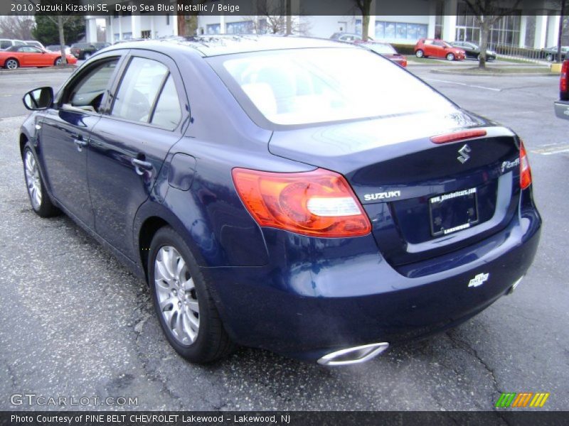 Deep Sea Blue Metallic / Beige 2010 Suzuki Kizashi SE