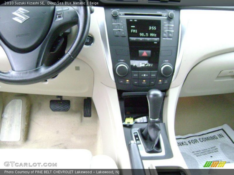 Deep Sea Blue Metallic / Beige 2010 Suzuki Kizashi SE