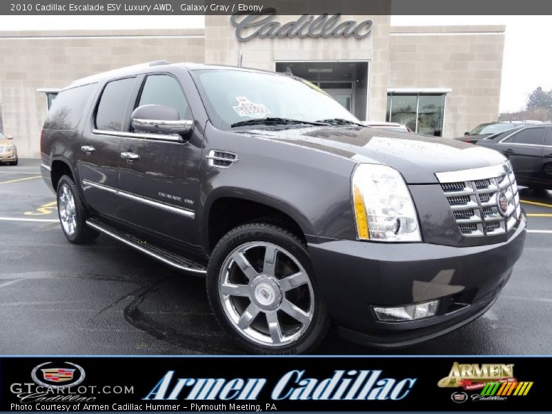 Galaxy Gray / Ebony 2010 Cadillac Escalade ESV Luxury AWD