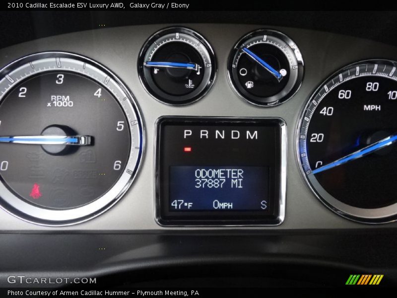 Galaxy Gray / Ebony 2010 Cadillac Escalade ESV Luxury AWD