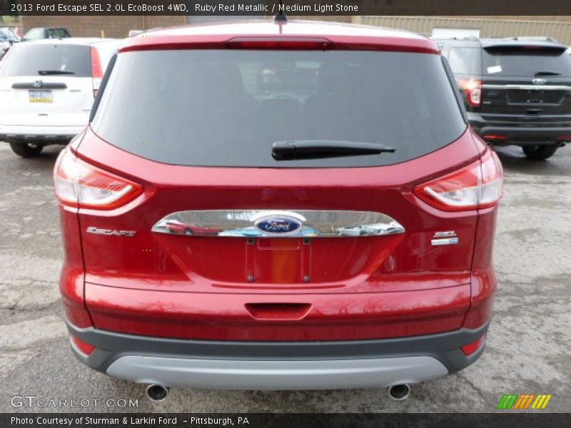 Ruby Red Metallic / Medium Light Stone 2013 Ford Escape SEL 2.0L EcoBoost 4WD