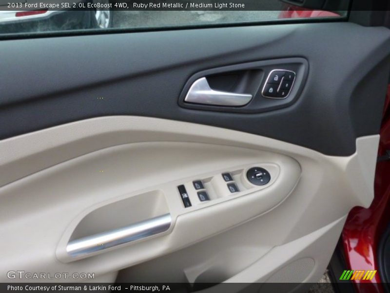 Ruby Red Metallic / Medium Light Stone 2013 Ford Escape SEL 2.0L EcoBoost 4WD