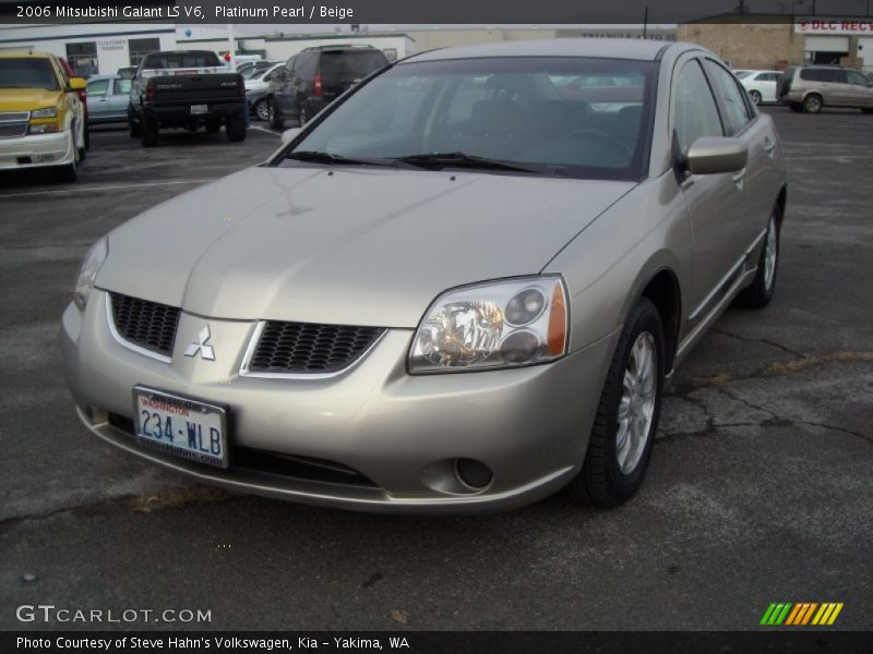 Platinum Pearl / Beige 2006 Mitsubishi Galant LS V6
