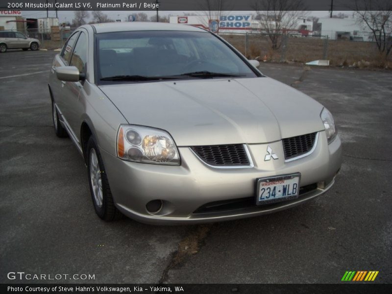 Platinum Pearl / Beige 2006 Mitsubishi Galant LS V6