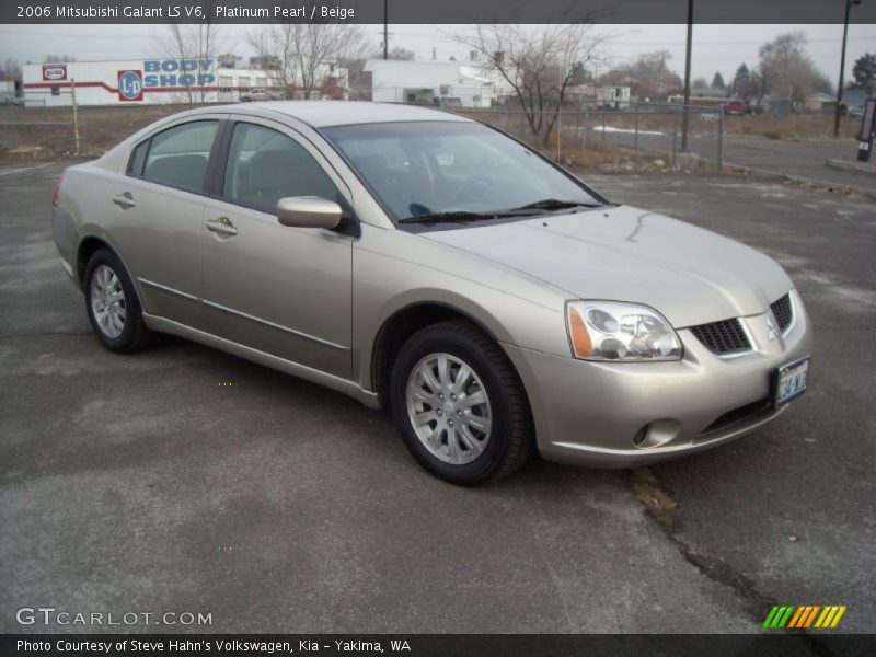 Platinum Pearl / Beige 2006 Mitsubishi Galant LS V6